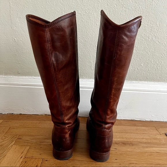 Frye Melissa Button 2 Knee High Boot in Cognac - Picture 4 of 4